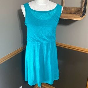 PrAna jade green tank top sun dress size small